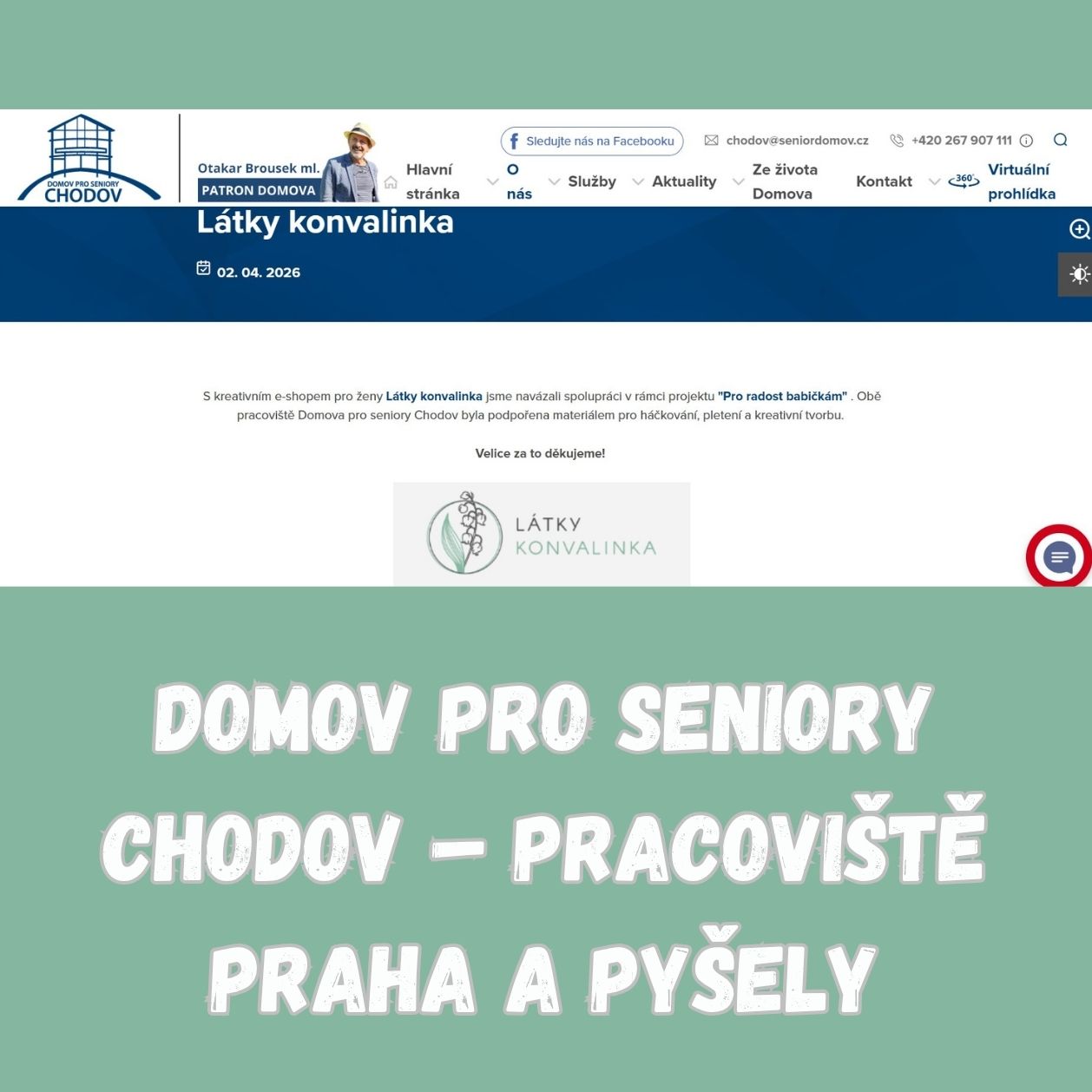 Domov pro seniory Chodov – pracoviště Praha a Pyšely (2)